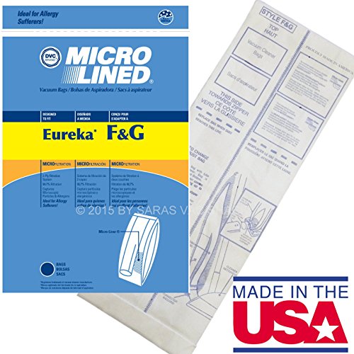 40 Allergy Bags for Eureka Style FandG Vacuum Cleaner F G Sanitaire Commercial