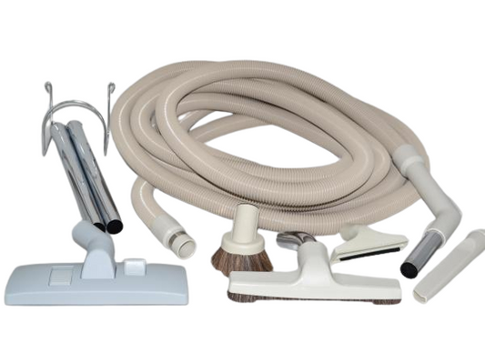 1 Fit All, Central Vac Vacuum Part 06-4908-66 / Central Vac Tool Kit, 35FT, White, W / Tools, Central Vac