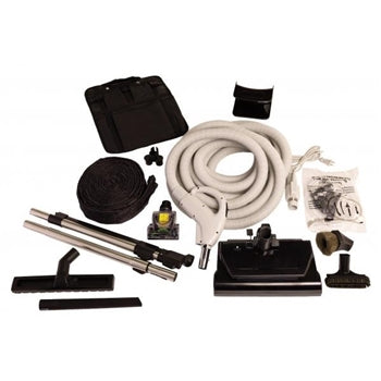 1 Titan Vacuum Hose 06-4922-68 / Central Vac Kit T7, Prime, 30FT, W / Pigtailtitan Deluxe Power Nozzle, Premium Tools, Central Vac