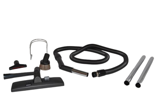 1 Fit All, Central Vac Vacuum Hose 06-4988-69 / Zip Broom, W / 6' To 30' Stretch, Black