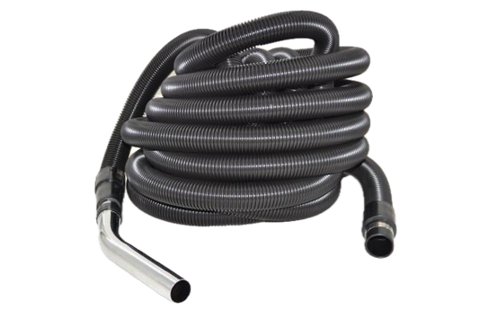 1 Fit All, Central Vac Vacuum Hose 06-1108-94 / COMPLETE-35FT, Central Vac, Crush Proof, Black