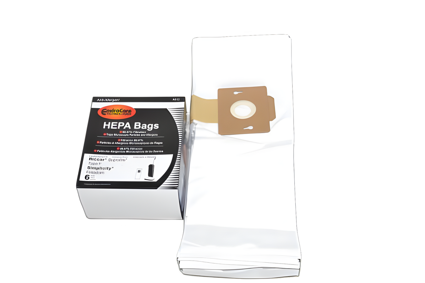 6 Simplicity / Riccar Vacuum Part A812 / Paper Bags Riccar, F, 6PK, Allergenfits Supralight, Freedom
