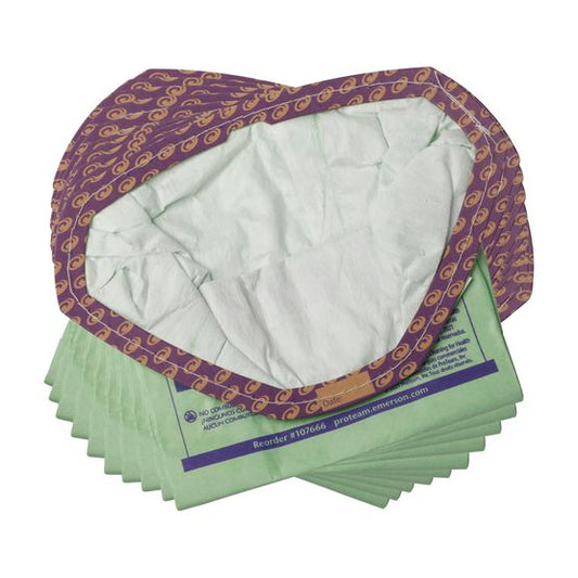 10 Proteam Vacuum Part 107666 / Paper Bags Gofit 3, Open Collar, 10PK