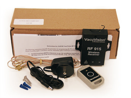 1 Fit All, Central Vac Vacuum Part F915RECKIT / Remote Central Vac, Key Fob Transmitter, Receiver, Central Vac