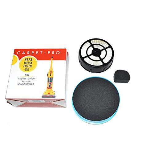 Electric Vac Replacement for Carpet Pro CPBU-1 Vacuum Cleaner Hepa and Secondary Filter Set # CPBU-F