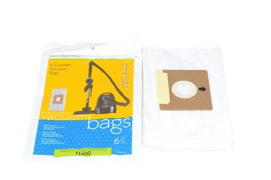 6 Titan Vacuum Part 17-2417-04 Canister / Paper Bags, Allergen T1400, 6PK