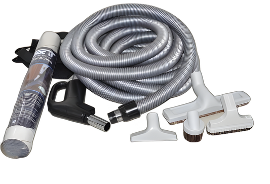 1 Fit All, Central Vac Vacuum Part 07-4993-04 / Ultimate Ii Cental Vac Kit, 35FT W / Pigtail, EBK340PLAIN Box, C Kit