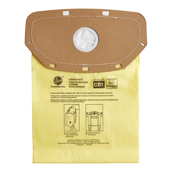 10 Hoover Vacuum Part AH10232 Backpack / Paper Bags CH34006, 10PK Type B, CH93619