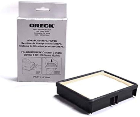 1 Oreck Vacuum Filter HF-1000 HEPA Filtration / Buster ''B'' 1000CC1600