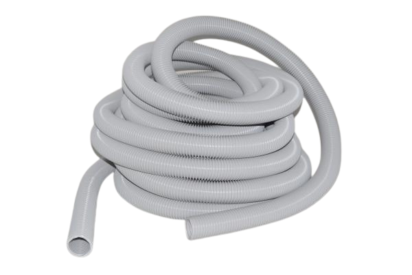 1 Plastiflex Vacuum Hose RF130138050PI / Crush Proof, 1 3 / 8 X 50', Gray, Central Vac