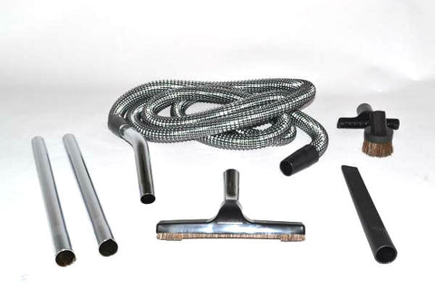 1 Fit All, Residential Vacuum Hose 32-4910-03 / Attachment Kit Deluxe 15ft Wire, Steel Wands