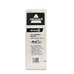 8 Bissell Vacuum Part 32062 Upright / Paper Bags, Style 6, 8PK, Prolite, 12-08, Please Use Alt # No Longer Available