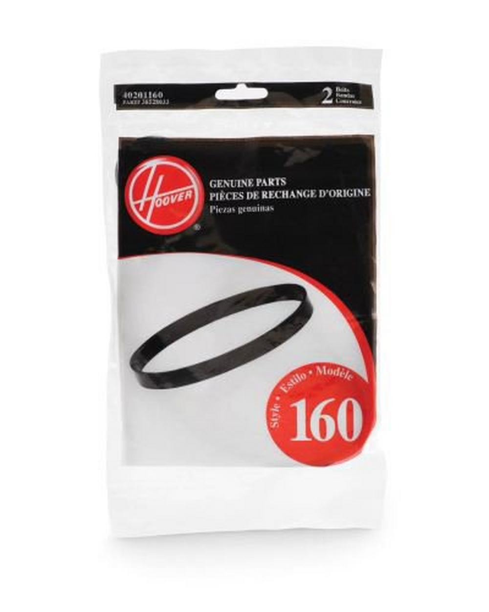 2 Hoover Vacuum Belts 40201160 / 2PK, Windtunnel Uprights, Non P / D033 In A 2