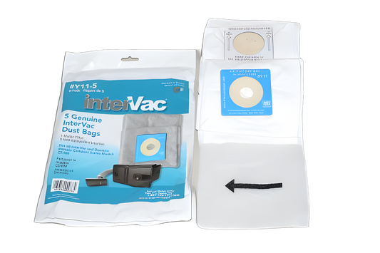 5 Intervac Vacuum Part 9015 / Paper Bags Csrm, Rv Vac, 5PK