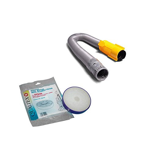Electric Vac Replacement for Dyson Model DC07 Bagless Upright Vacuum Cleaner Yellow End Hose with Post Motor Filter Kit