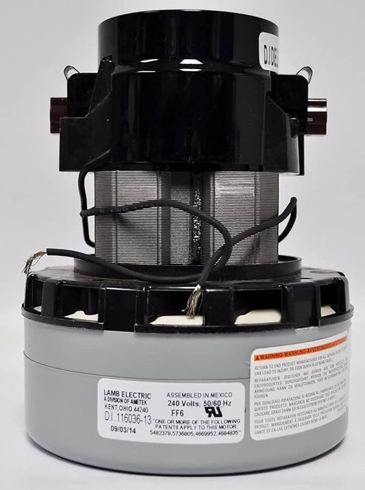 1 Ametek Vacuum Part 116036-13 / Motor, Lamb 240 Volt, 5.Quiet Series, 2 Stage