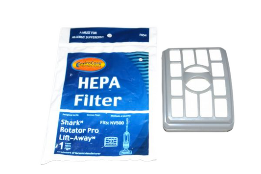 1 Shark Vacuum Filter F654 HEPA Filtration / Rotator Pro Lift Awayxhf 500, NV500
