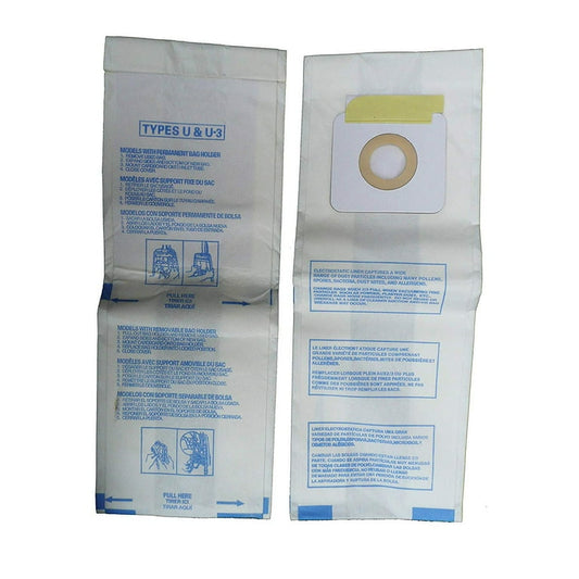 9 Panasonic Vacuum Part 816-9 Upright / Paper Bags, U-3, U-6, 9PK, Enviro