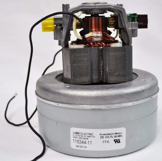 1 Ametek Vacuum Part 116344-11 / Motor Lamb 2 Stage, 220 Volt, Thru Flo