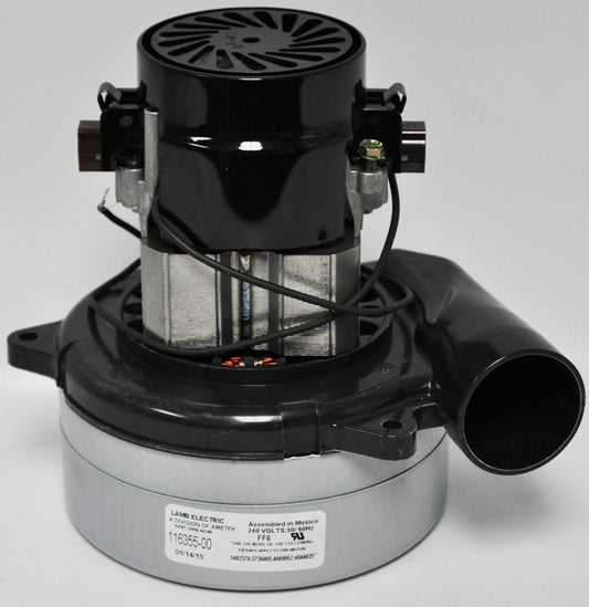 1 Ametek Vacuum Part 116355-00 / Motor, Lamb 2 Stage, 240 Volt, W / Horn