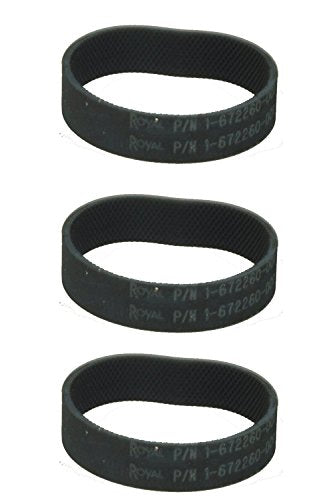 Electric Vac Upright Vacuum Cleaner Belt, 3 belts in pack # 1672260001