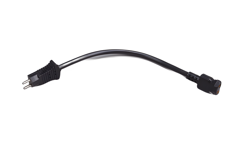 1 Fit All, Residential Vacuum Part 36106 / Pigtail-Male / Female Black (Plastiflex), Plastiflex