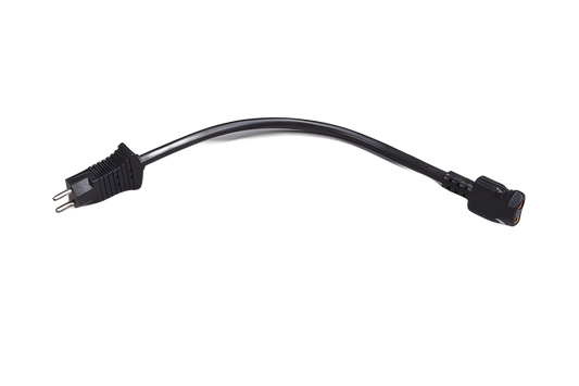 1 Fit All, Residential Vacuum Part 36106 / Pigtail-Male / Female Black (Plastiflex), Plastiflex