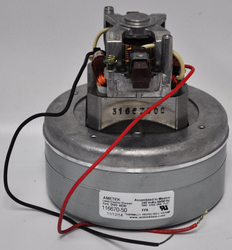 1 Ametek Vacuum Part 116670-50 / Motor, Lamb 5., 240 Volt, 2 Stage