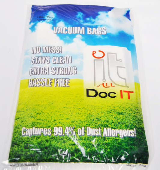 3 Canavac Vacuum Part B5-006-3 / Paper Bags Doc It All, 3pk, Allerex
