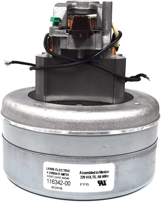 1 Ametek Vacuum Part 116342-00 / Motor Lamb 220 Volt, 2 Stage, 5., Single Speed