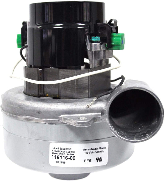 1 Ametek Vacuum Part 116116-00 / Motor, Lamb 120 Volt, 5.7, 2 Stage Ball Sleeve