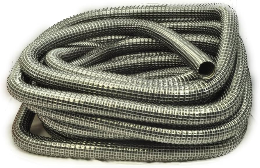 1 Fit All, Residential Vacuum Hose 35401250429 / 1 1 / 4 X 50' Black Vac U Flex