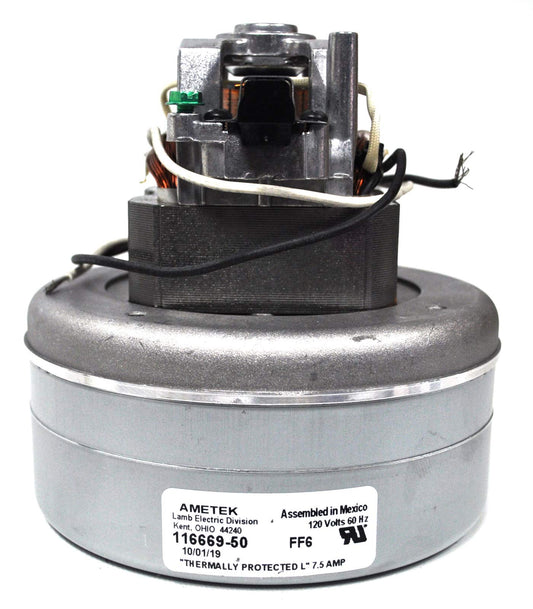 1 Ametek Vacuum Part 116669-50 / Motor, Lamb 120 Volt, 2 Stage, Ball / Sleeve