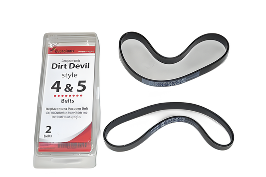 2 Everclean Vacuum Belts 80-3110-08 / Dirt Devil Style 4, 5, 2pk, Dirt Devil