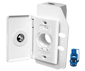 1 Canplas - Hayden Vacuum Part 792095W / Super Valve, White Hayden Side Opening, 110V Recep