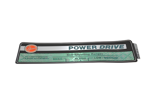 1 Hoover Vacuum Part 52115117 / Hood Nameplate Hvr 3105 (Green)