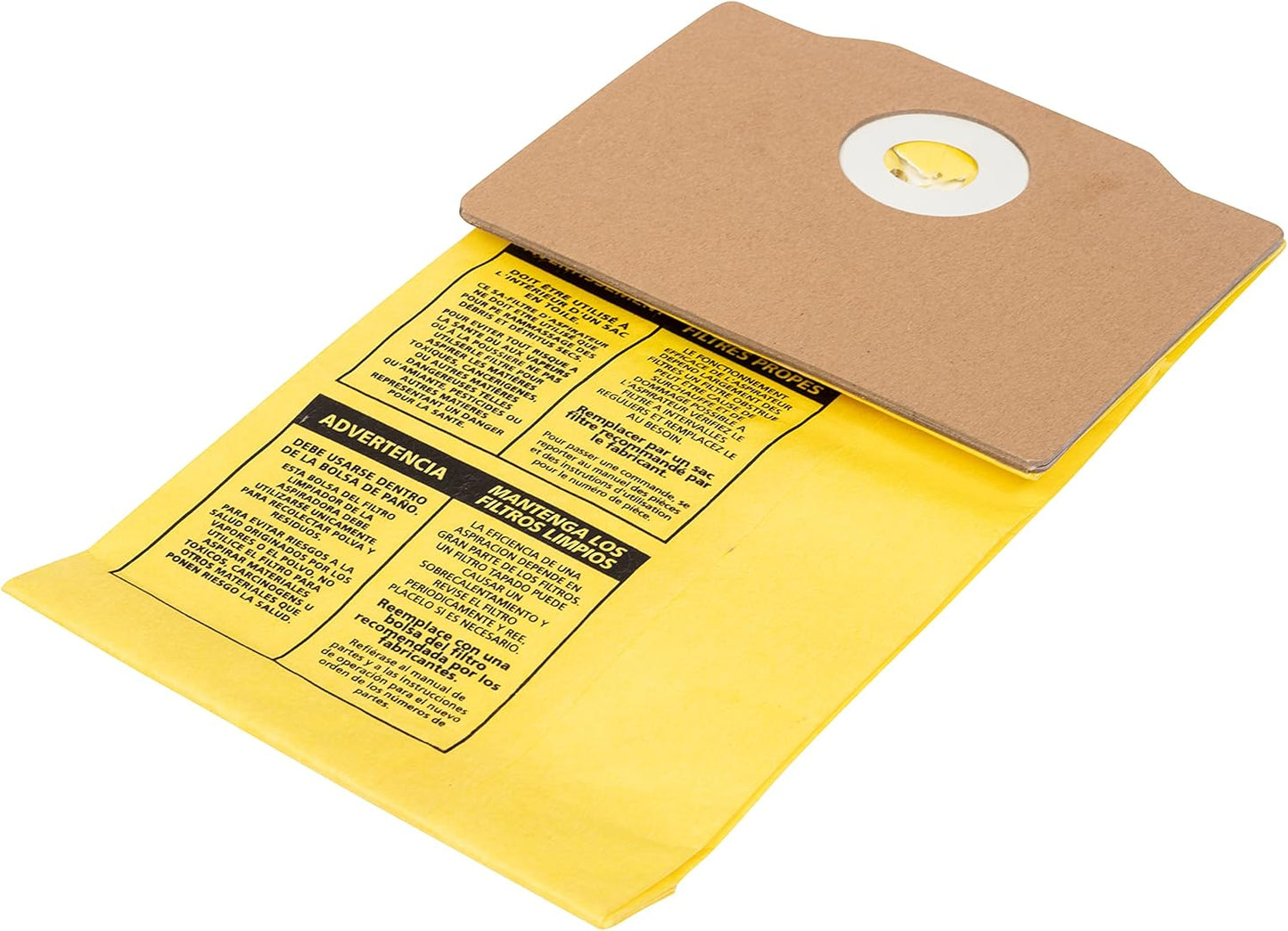 5 Shop Vac Vacuum Part 9191710 Backpack / Paper Bags, BP-20TS, 5PK