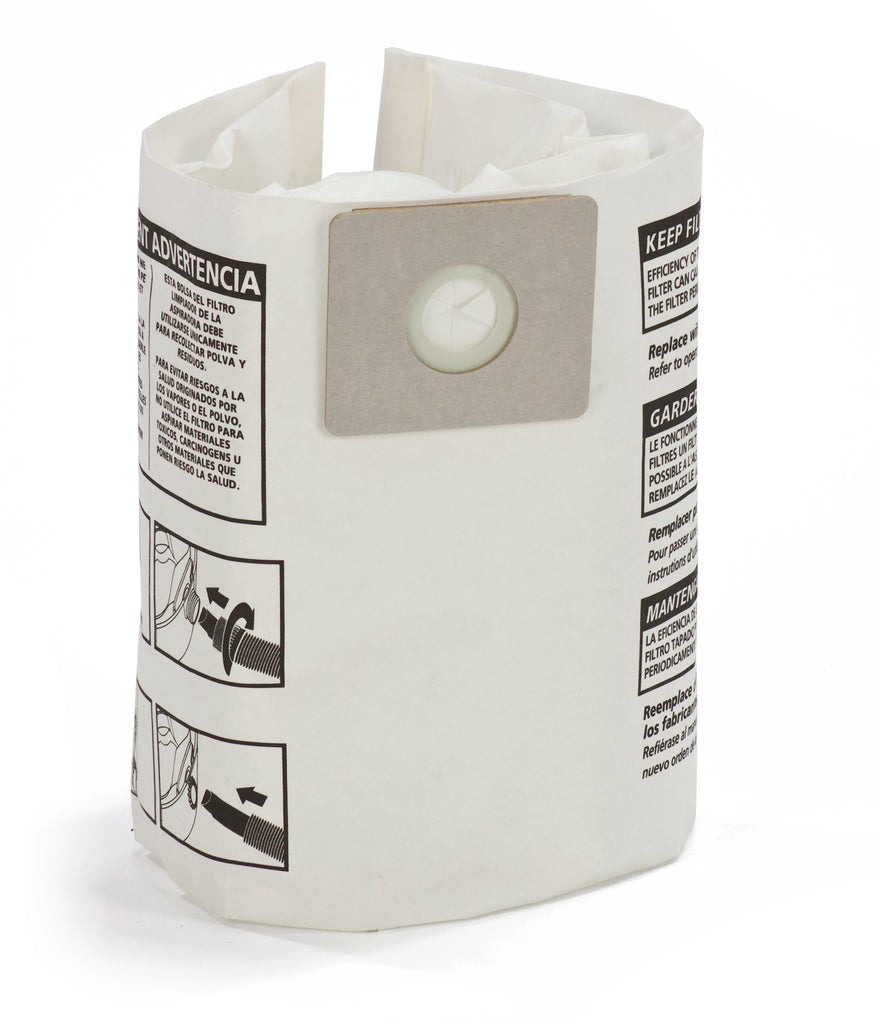 3 Shop Vac Vacuum Part 9066900 / Paper Bags, C, 3PK