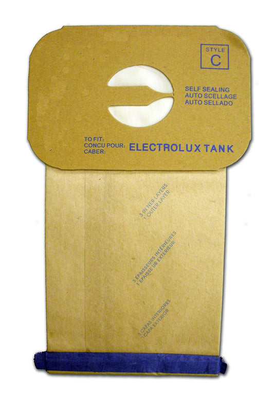 12 Electrolux / Aerus Vacuum Part Add to Favorites / Paper Bags, C, 12PK, 4 Ply, Tank, Repl by EnviroCare