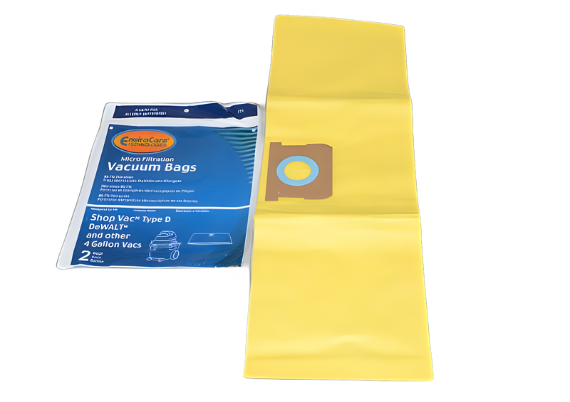 2 Shop Vac Vacuum Part 771 Micro Allergen Filtration / Paper Bags, 4 Gallon, 2PK, Micro Filtration
