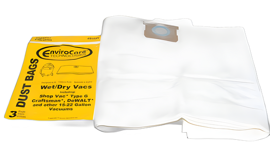 3 Shop Vac Vacuum Part 495SW / Paper Bags 15-22 Gallon, 3PK