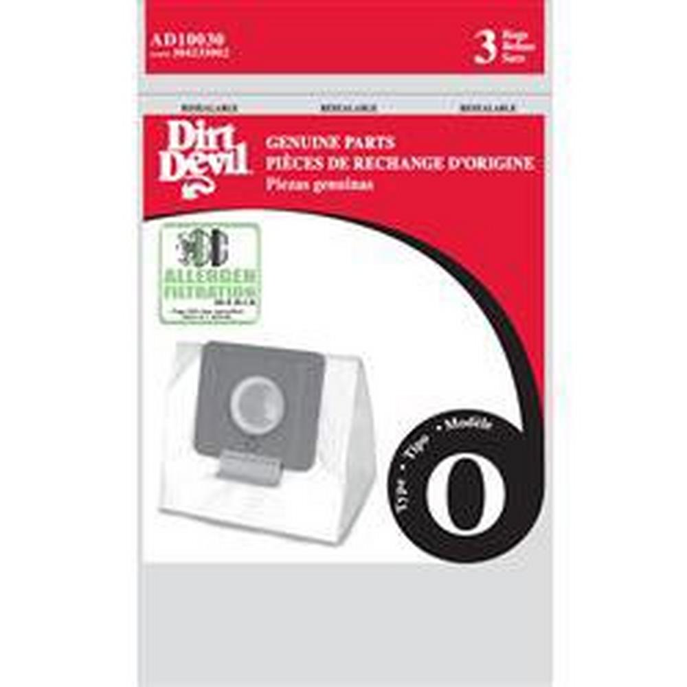 3 Dirt Devil Vacuum Part AD10030 / Paper Bags, O, 3PK, Fantasy Tattooallergen