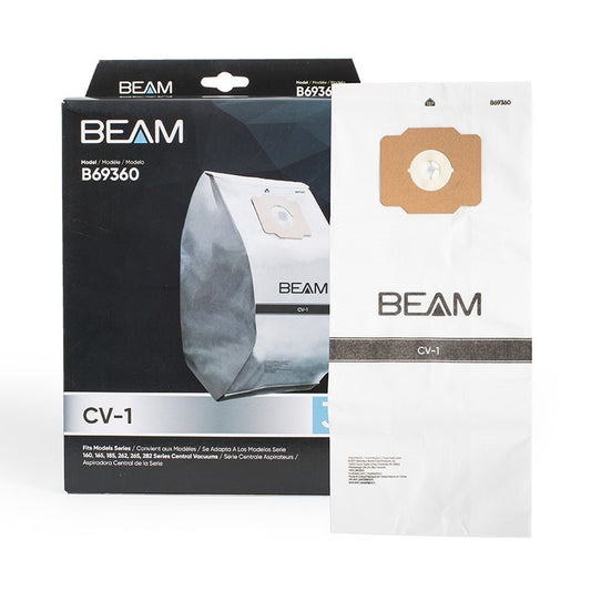 3 Beam Vacuum Part B69360-6 / Paper Bags BU165 Central Vac, 3PK, Central Vac No Longer Available