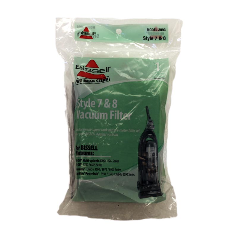 1 Bissell Vacuum Part 3093 / Filters Style 7 / 8, Dirt Cup, Upper No Longer Available