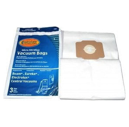 3 Beam Vacuum Part 4462 / Paper Bags, Electrolux, 3PK, Central Vac Microlined, Repl, Central Vac