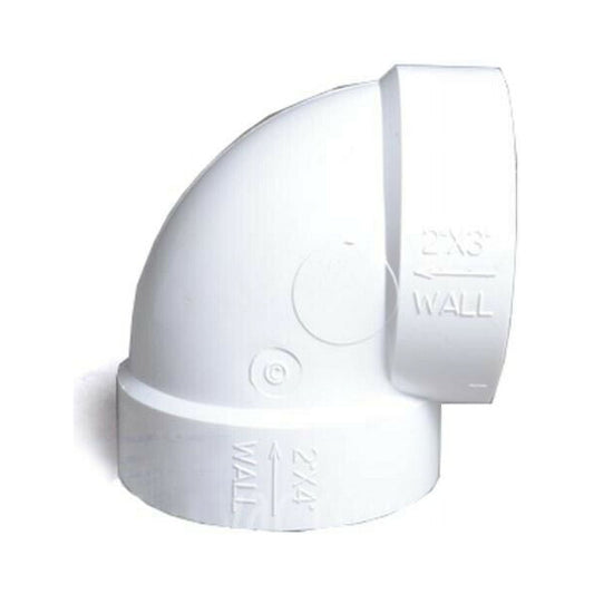 1 Canplas - Hayden Vacuum Part 765503W / Elbow, 90% Extra Short, 2X3