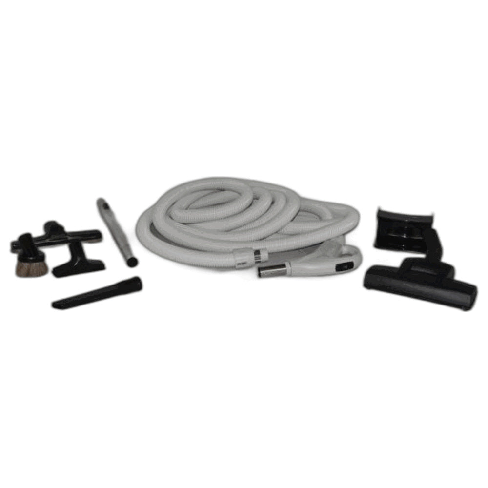 1 Fit All, Central Vac Vacuum Hose 06-4995-60 / Central Vac Low Voltage Kit, 30FT, W / TK286 Noz., Central Vac