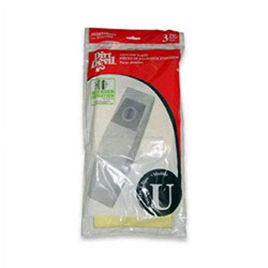 3 Dirt Devil Vacuum Part 3920750001 Upright Micro Allergen Filtration / Paper Bags, U, 3PK, Micro