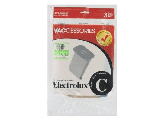 3 Electrolux / Aerus Vacuum Part Add to Favorites Canister / Paper Bags C, 3PK