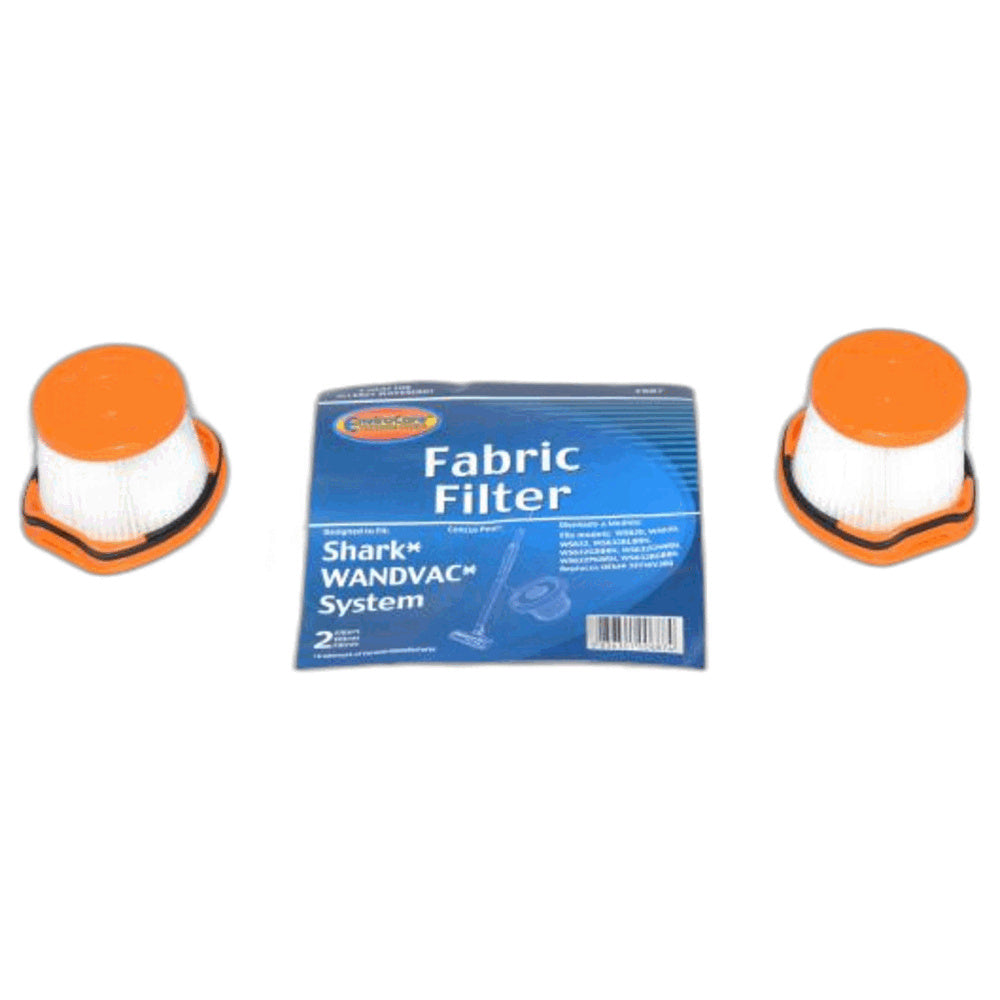 2 Shark Vacuum Filters F687 / Fabric, 2PK Wand Vac Stickoem # Xffwv 360